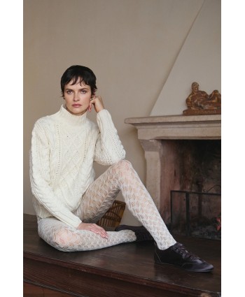 Trasparenze вълнен чорапогащник Ace екрю